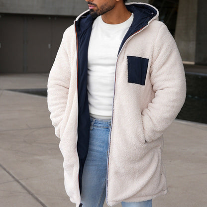 Herren Winterjacke Umkehrbar Weich Fleece Inside - IdealeKleiden