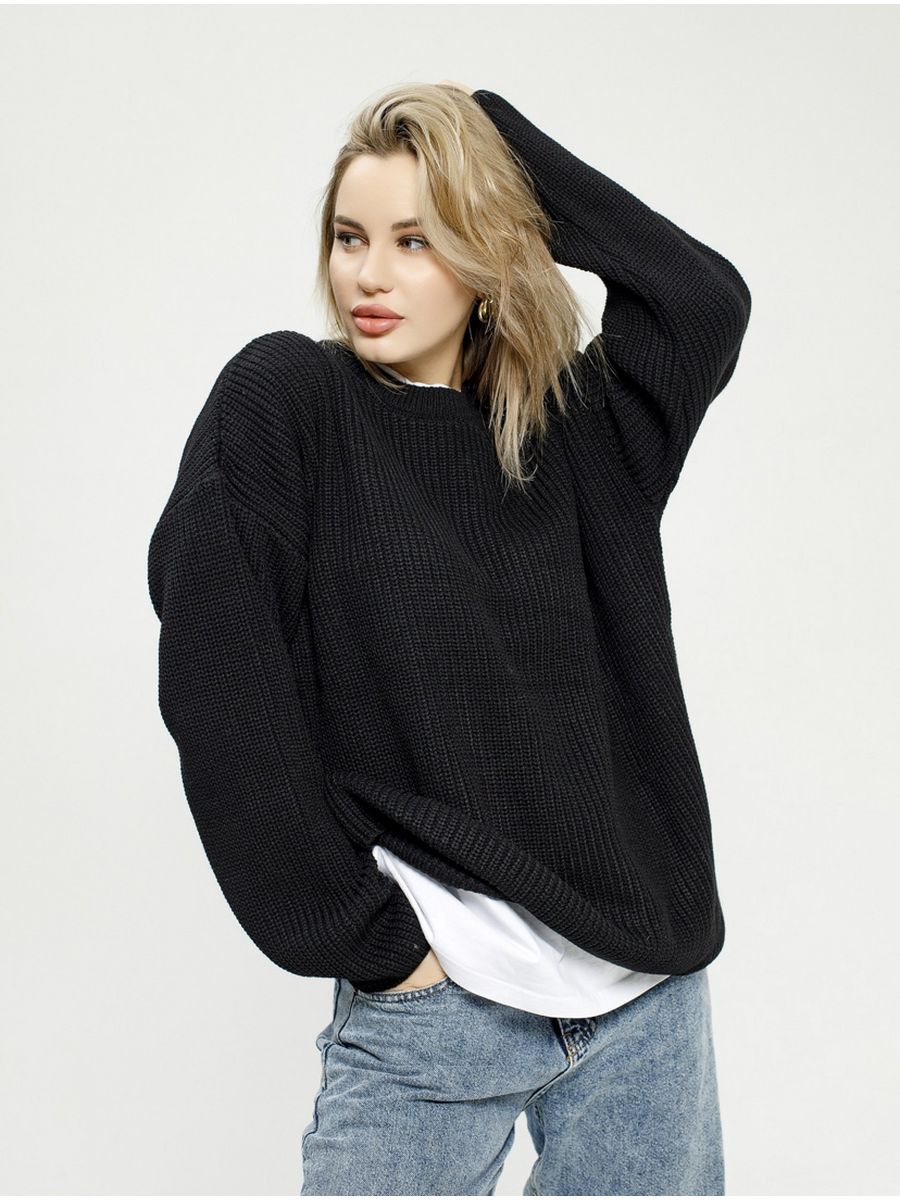 Pull pour femme, maille épaisse, confortable, col rond