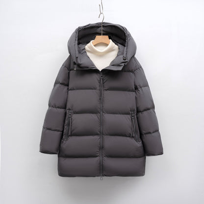 Veste d'hiver pour femme surtaillée à capuche de style moderne