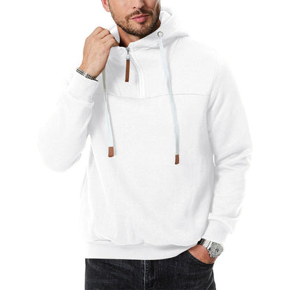 Hoodie de sport pour homme avec fermeture éclair moderne