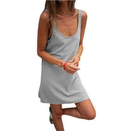 Robe d'été femme élégante col en V légère