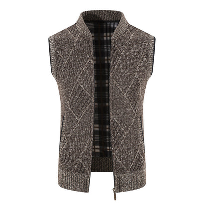 Gilet en maille homme motif losanges moderne design élégant
