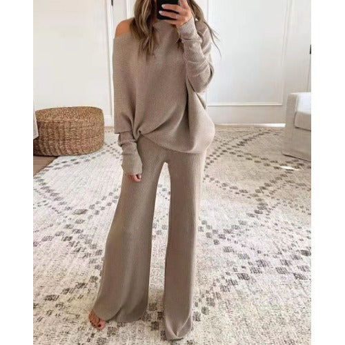 Ensemble de détente femme Doux Épaules dénudées Confort