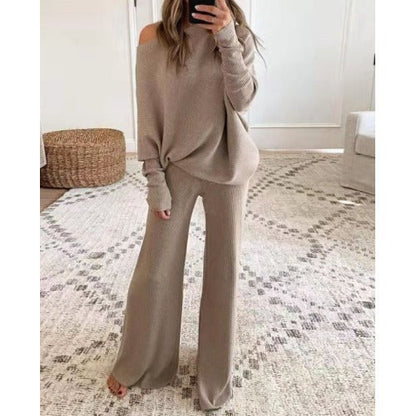 Ensemble de détente femme Doux Épaules dénudées Confort