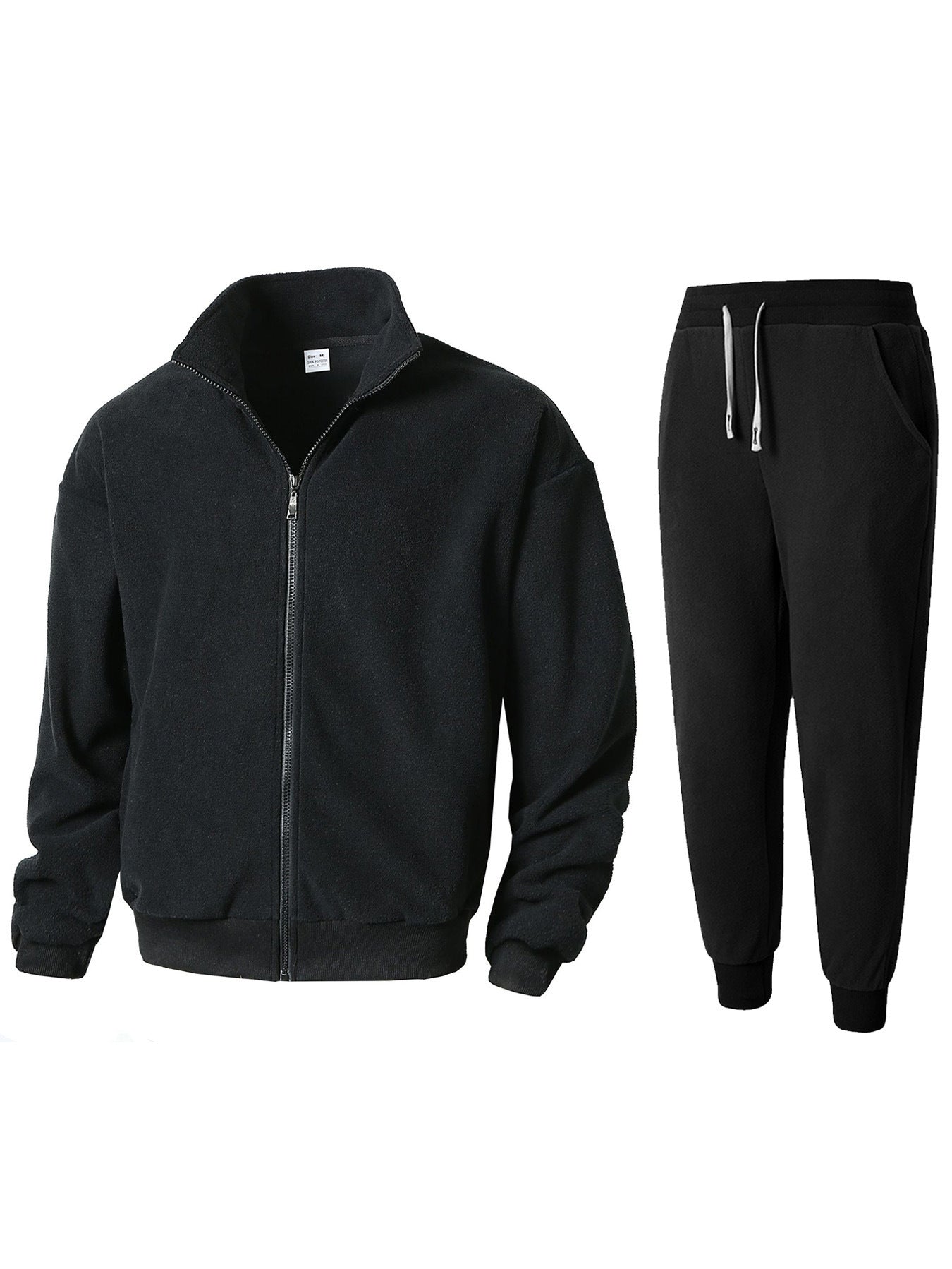 Ensemble de survêtement en polaire chaud et confortable pour hommes