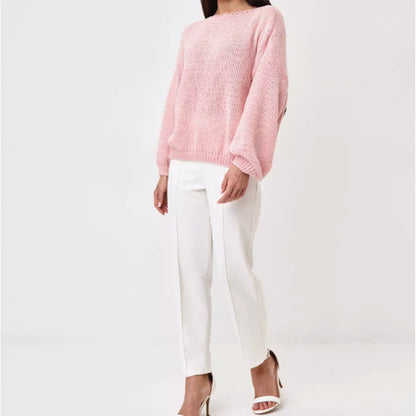 Pull doux épaules dénudées tendance grande taille pour femme