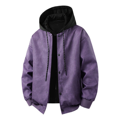 Veste de mi-saison homme moderne sportive à capuche