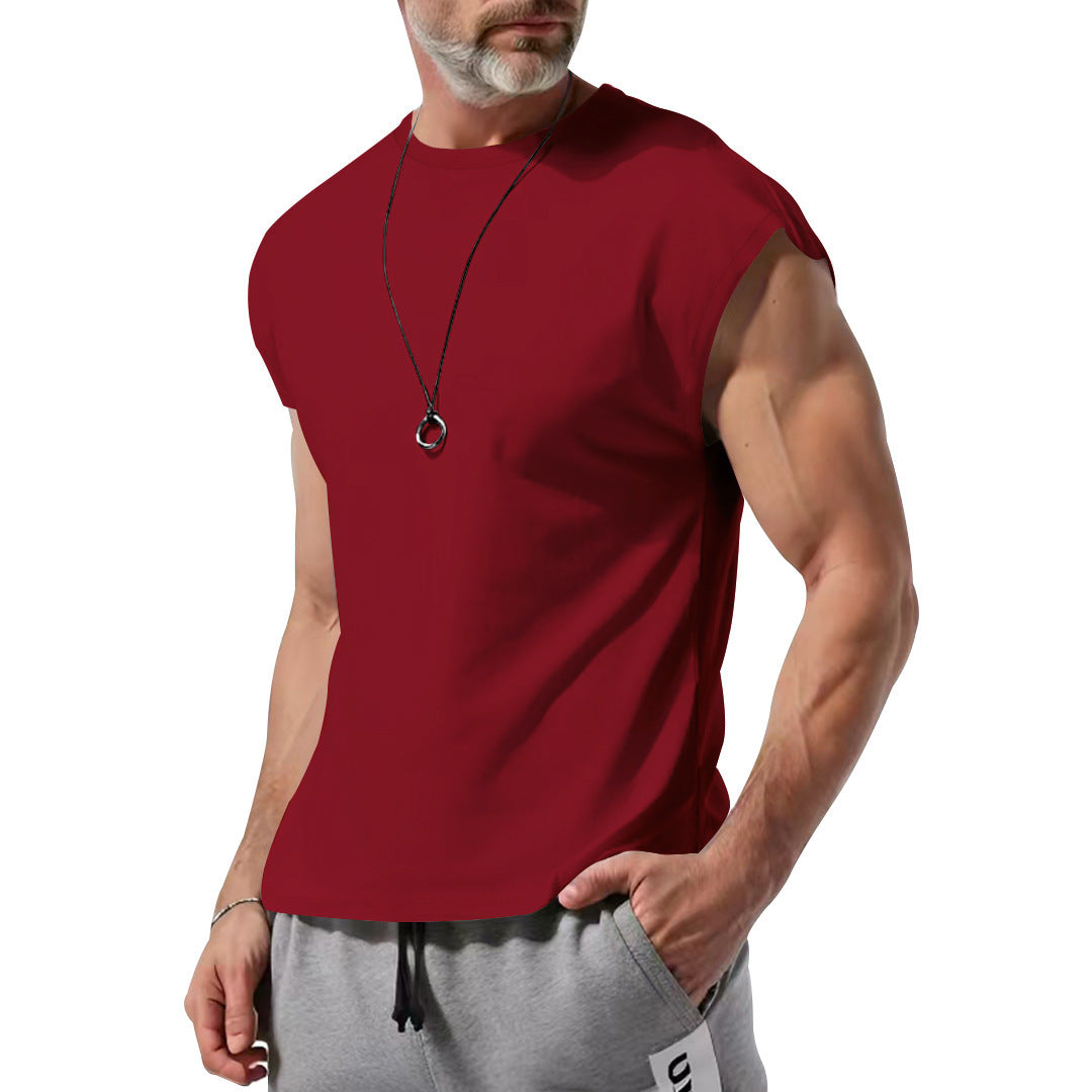 T-shirt de sport pour homme Respirant Confort Coton