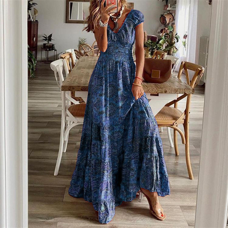 Robe longue style bohème chic pour femme