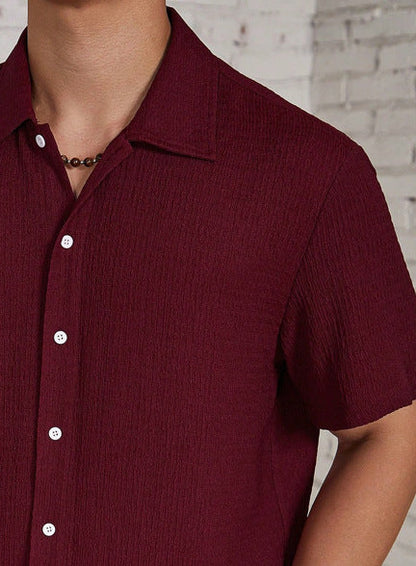 Chemise d'été moderne à manches courtes pour homme