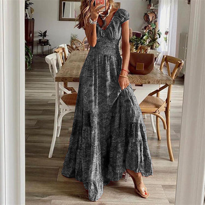 Robe longue style bohème chic pour femme