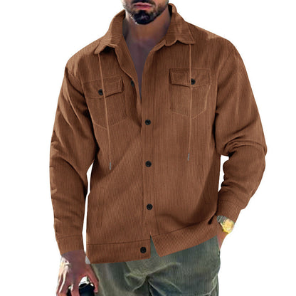 Veste en velours côtelé homme Coupe classique Pratique
