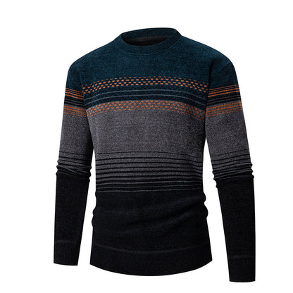 Pull-over homme moderne motif structuré multicolore