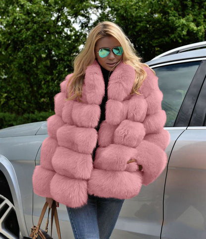 Veste en fausse fourrure pour femmes Tendance mode hivernale