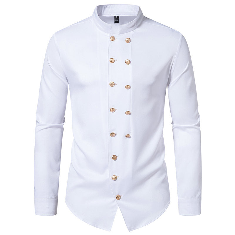 Chemise homme Design élégant Patte de boutonnage