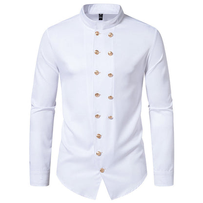 Chemise homme Design élégant Patte de boutonnage