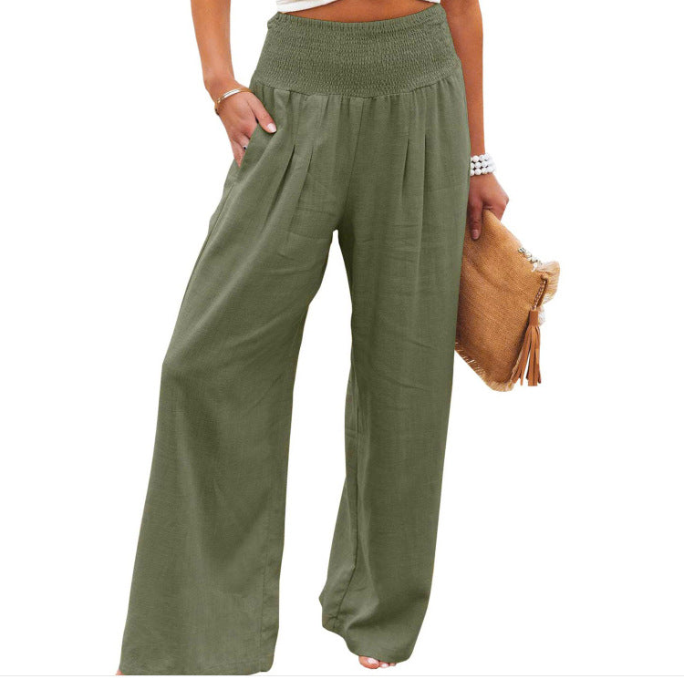 Pantalon palazzo léger pour femmes Mode d'été