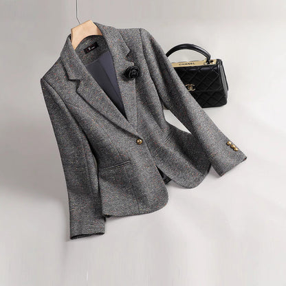 Eleganter Blazer Damen Taillierte Passform Luxus Qualität - IdealeKleiden