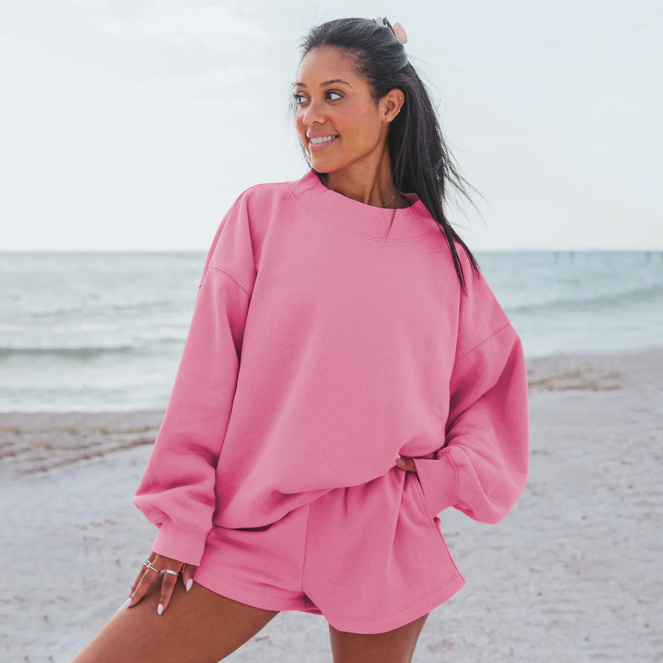Sweat-shirt oversize femme Généreux Confortable