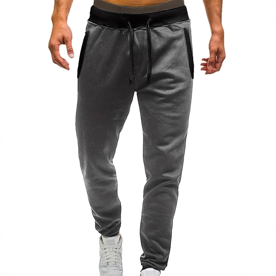 Herren Jogginghose Sportlich Bequem mit Seitentaschen - IdealeKleiden
