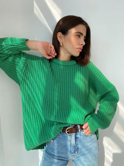 Grand cardigan motif côtelé Design décontracté