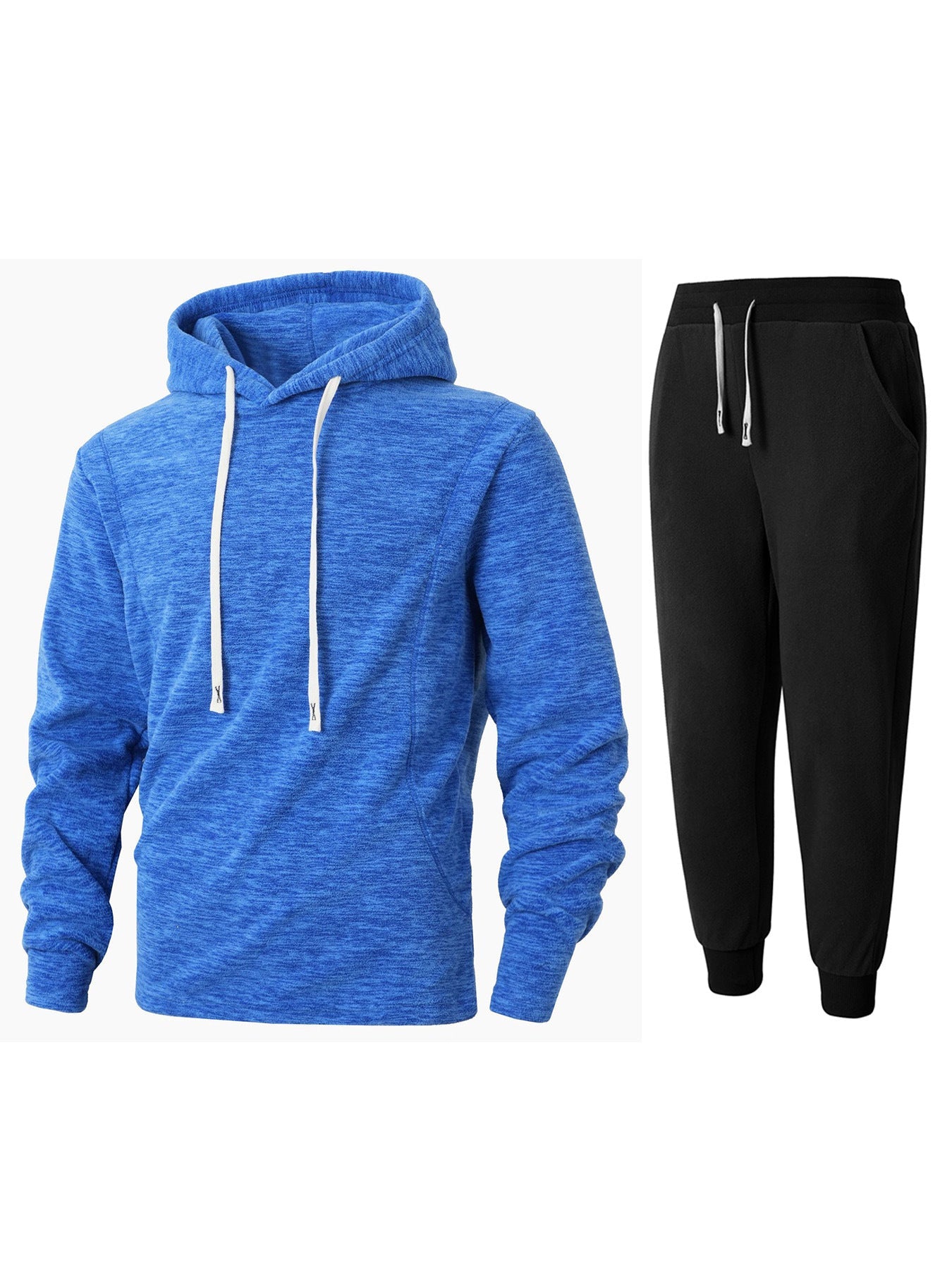 Ensemble de sport pour hommes en polaire à capuche et jogging