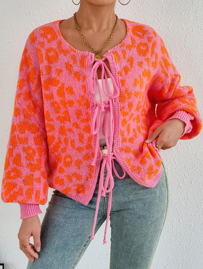 Gilet pour femme Imprimé léopard Élégant Ajustable