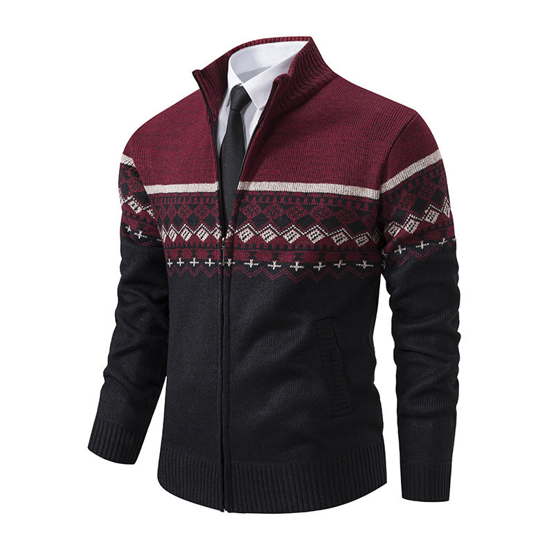 Cardigan homme moderne avec col montant