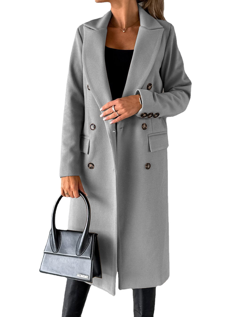 Trench-coat classique élégant pour femme avec poches