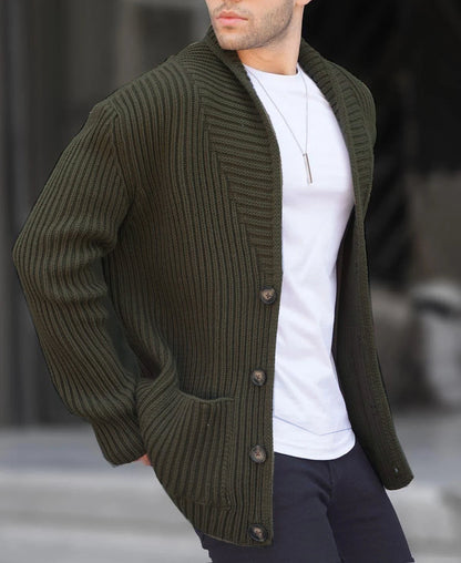 Hommes Pull Cardigan Design Moderne Boutons