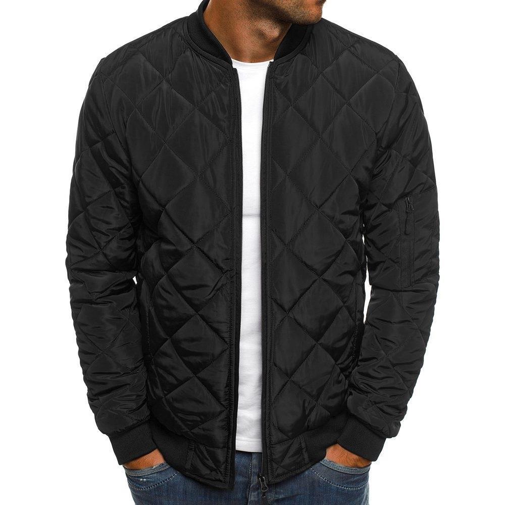 Doudoune matelassée chaude élastique zippée pour homme