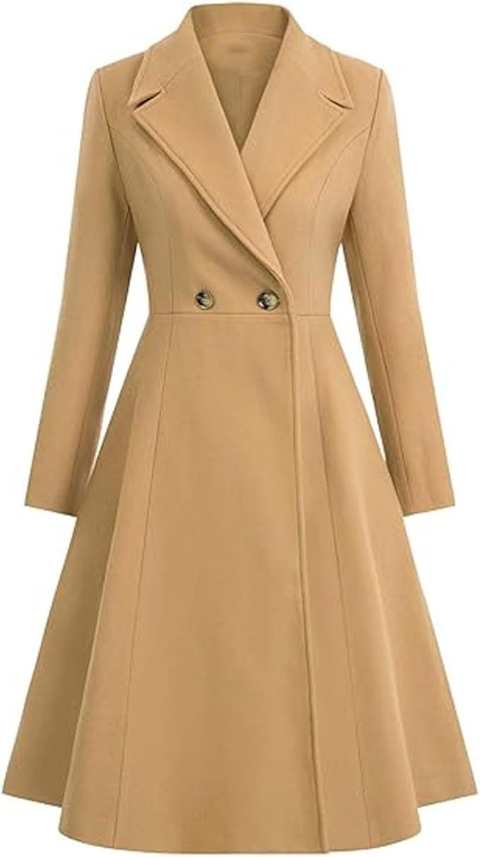 Manteau oversized élégant à double boutonnage pour femme