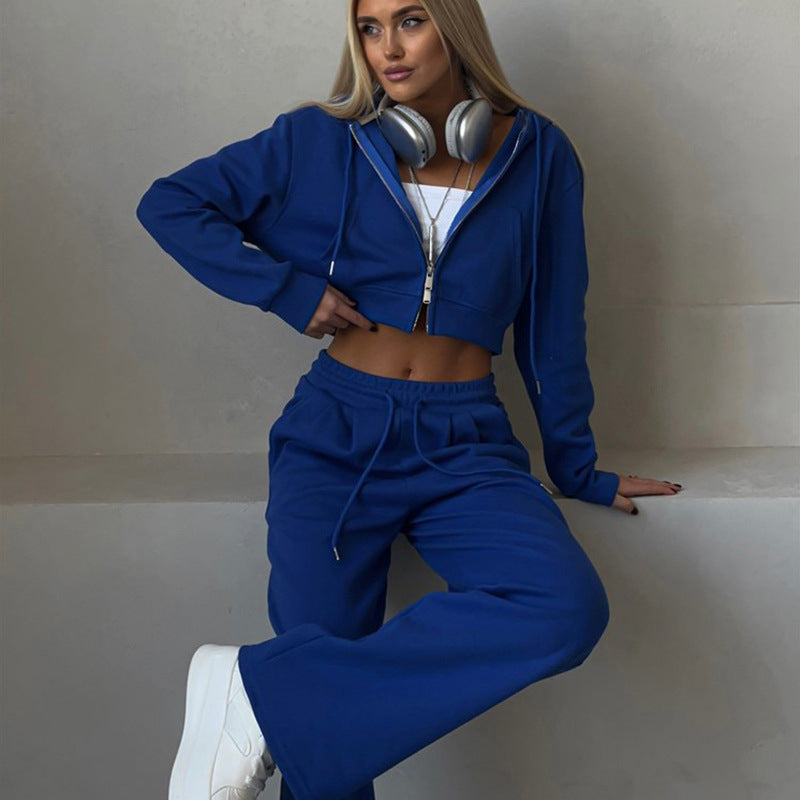 Ensemble de survêtement femme veste et pantalon de jogging confortable