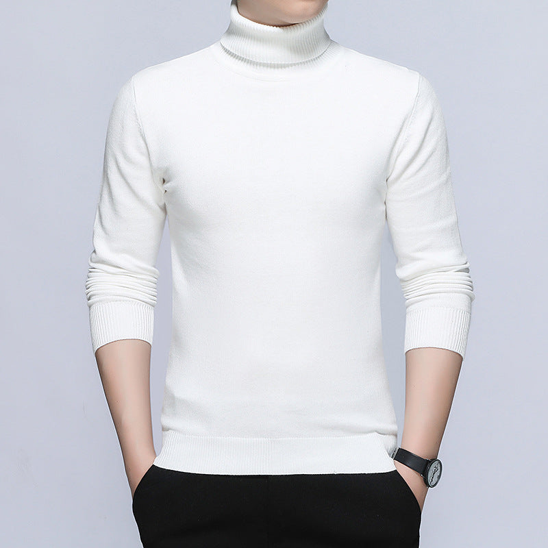 Herren Rollkragenpullover Soft Baumwolle Bequem - IdealeKleiden