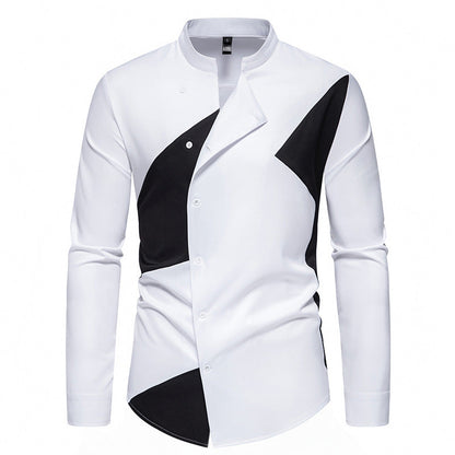 Chemise homme design asymétrique moderne