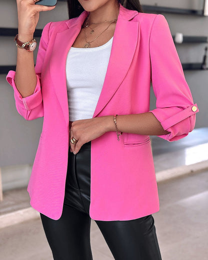 Blazer Femme Élégant Coupe Pratique