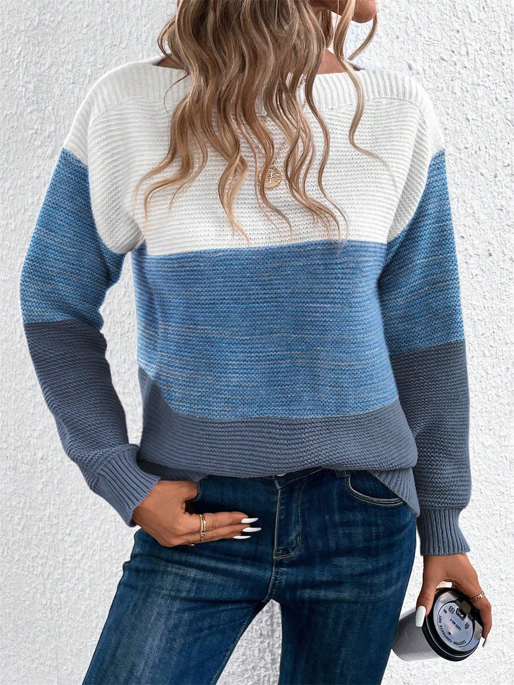 Pull pour femmes Motif rayé Design élégant
