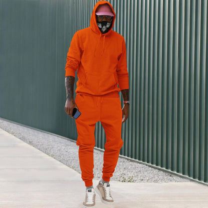Survêtement de sport pour hommes, sweat à capuche, jogging, confortable