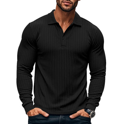 T-shirt à manches longues pour homme à motif texturé, moderne