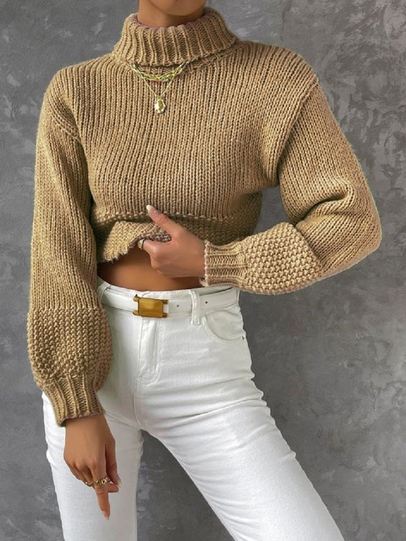 Pull femme moderne manches volumineuses