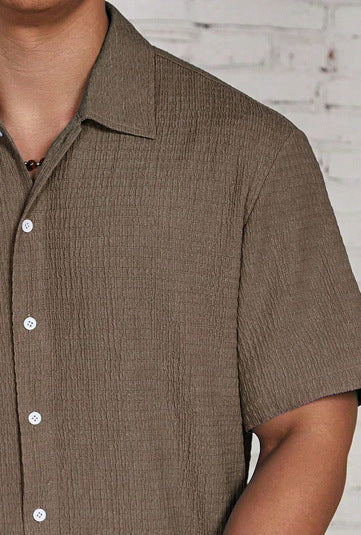 Chemise d'été moderne à manches courtes pour homme