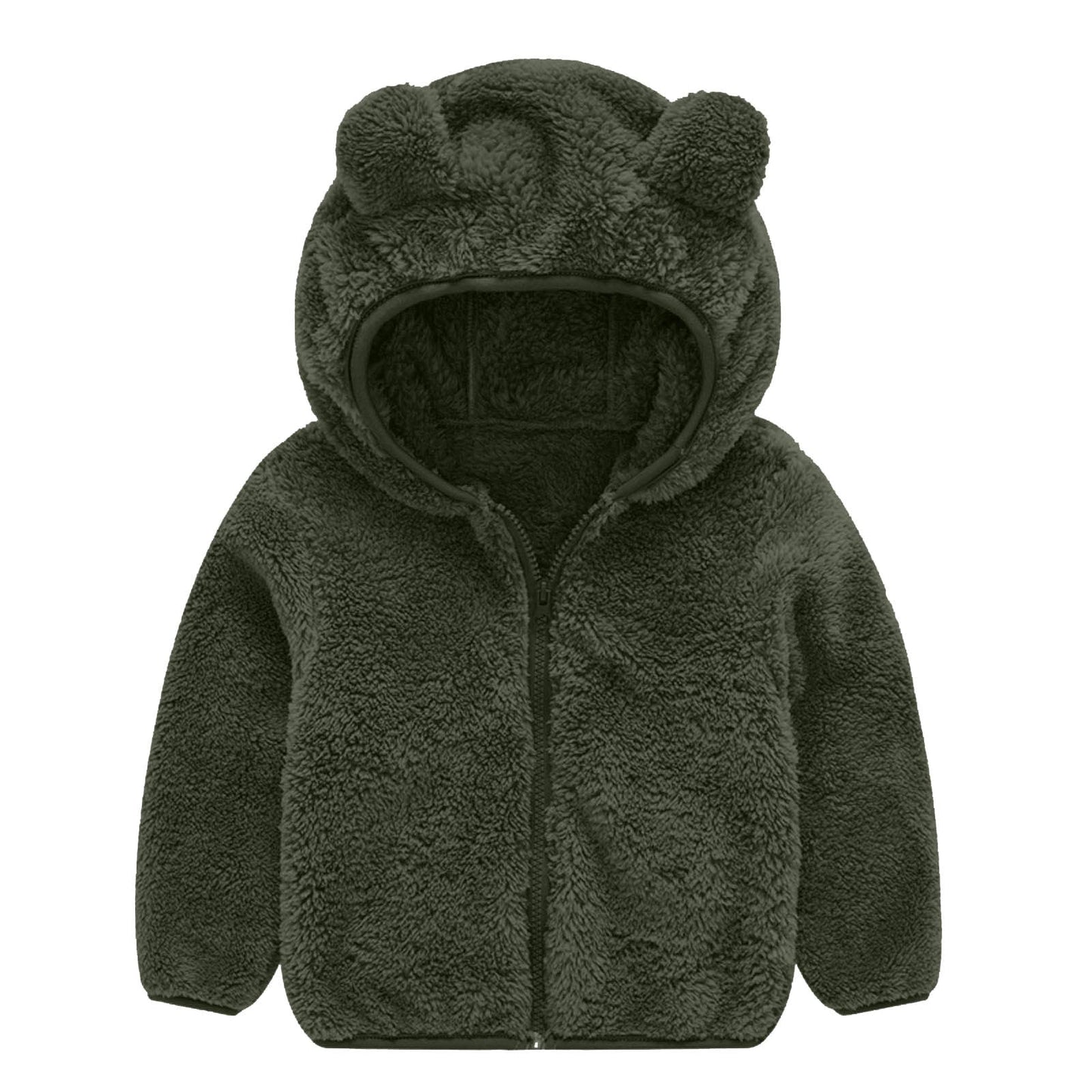 Veste polaire femme Oreilles d'ours Bonnet chaud Doux et confortable