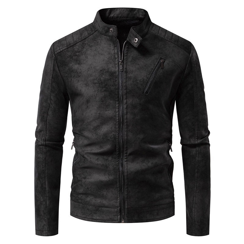 Blouson en cuir homme style motard moderne
