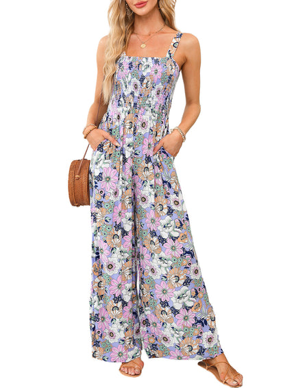 Combinaison élégante pour femme motif floral été