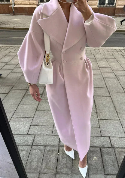 Manteau boutonnage croisé grande taille élégant et chic
