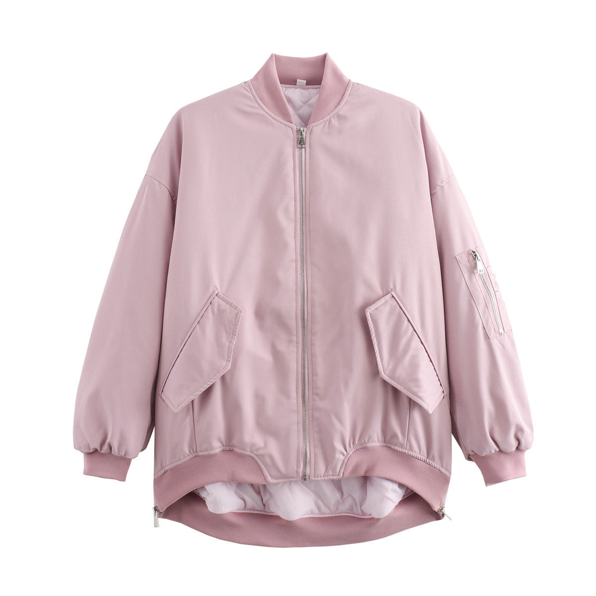 Bomber blouson femme sportif décontracté avec poches