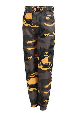 Pantalon cargo femme style camouflage Pratique Élastique
