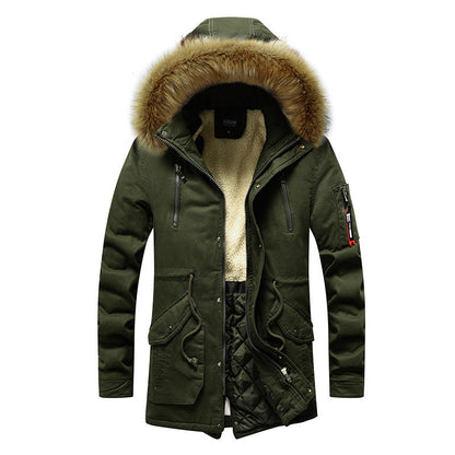 Veste d'hiver homme isolée capuche amovible