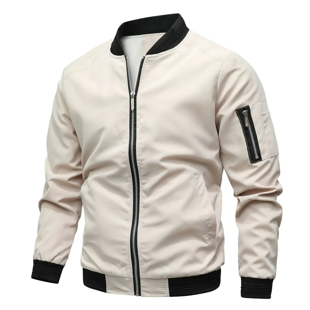 Blouson aviateur homme ultra moderne avec fermeture éclair