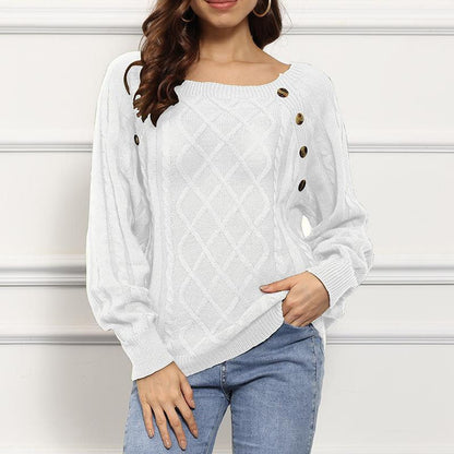Pull en tricot torsadé, design élégant